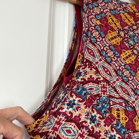 Anthro Maeve Lilt Rayon Printed Mock-Neck Dress + FREE MATCHING BRA! - Picture 8 of 11